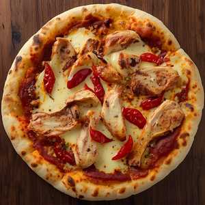 Spicy Sausage And Chicken Pizza