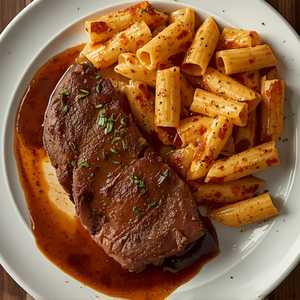 WITH BRAISED BEEF BLADE