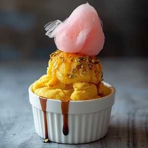 Saffron ice cream