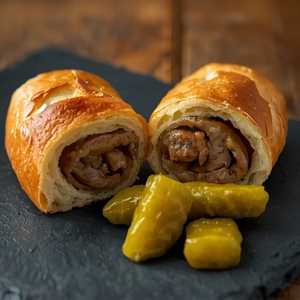 Sausage Roll & Pickles