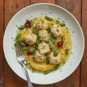 Gnocchi with Roasted Cauliflower Purée (Small)