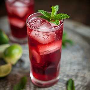 Karkade (red hibiscus iced tea)