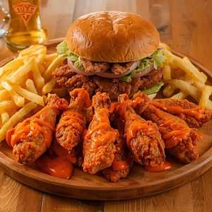 Blockbuster Chicken Burger Tray
