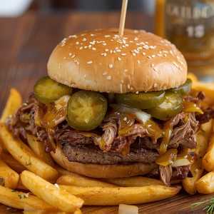 BBQ Bourbon Beef Burger