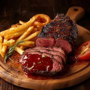 Chargrilled Black Angus Sirloin Steak