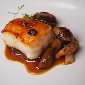 Monkfish, Trumpettes, Bordelaise Sauce