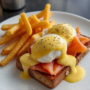 Eggs Royale & Fries