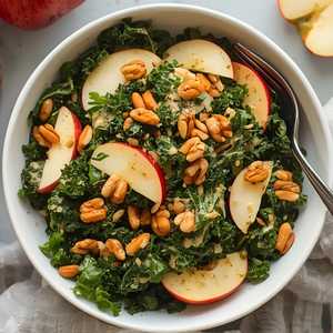 Crispy kale & apple salad