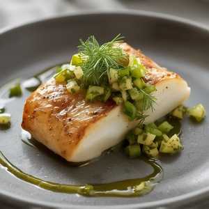 Pan seared bream