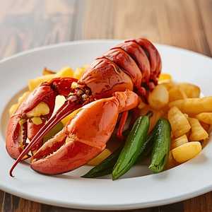 Lobster with Garlic Butter (Half)