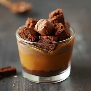 Salted Caramel & Chocolate Brownie Pot