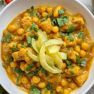 Chana Chicken Bhuna: