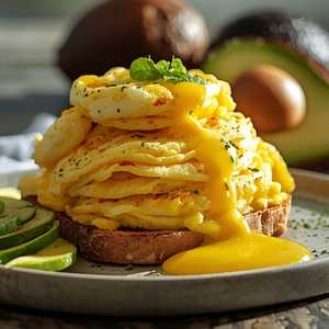GF Scrambled Eggs on Toast with Avo