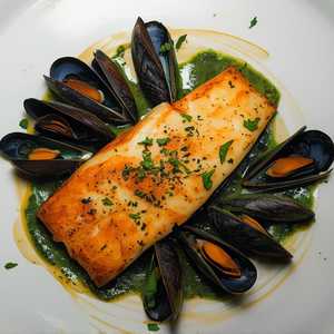Skate, Mussels & Sauce Verte