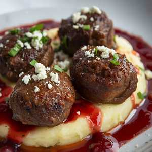 Cherry, feta & lamb kofta