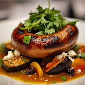 Smoked Greek feta sausage