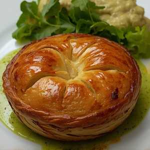 SQUASH MUSHROOM AND CELERIAC PITHIVIER (vg)