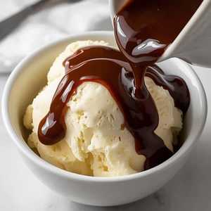 Vanilla Ice Cream, Hot Chocolate Sauce