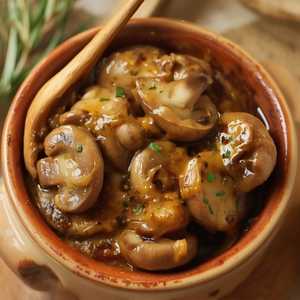 Creamy, Garlic, Cheesy Mushrooms