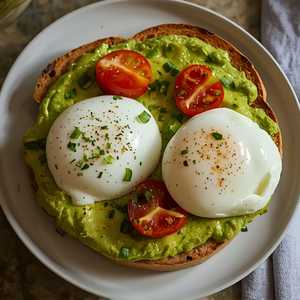 Avocado on Sourdough with Eggs