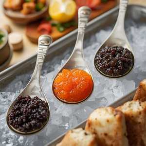 Dégustation of Three Caviars