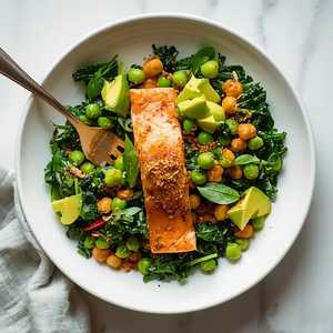 Smoked Salmon & Kale Salad