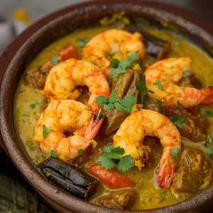 Begun King Prawn Masala