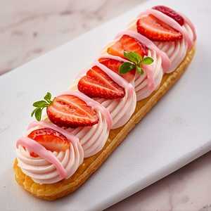 Strawberry & Elderflower Éclair