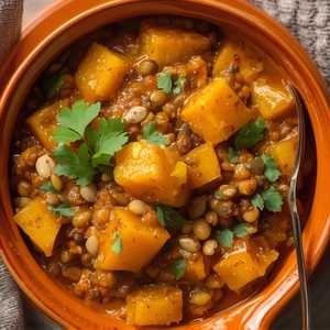 Shorisha Pumpkin With Lentils