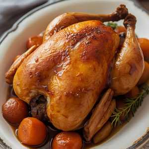 HONEY-GLAZED DEVON ROASTED CHICKEN