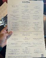 Coppa Club Tower Bridge Menu Photo 1